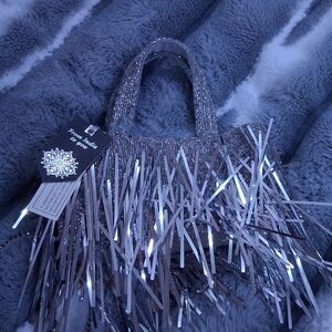 Silver Fringe Women's Bag